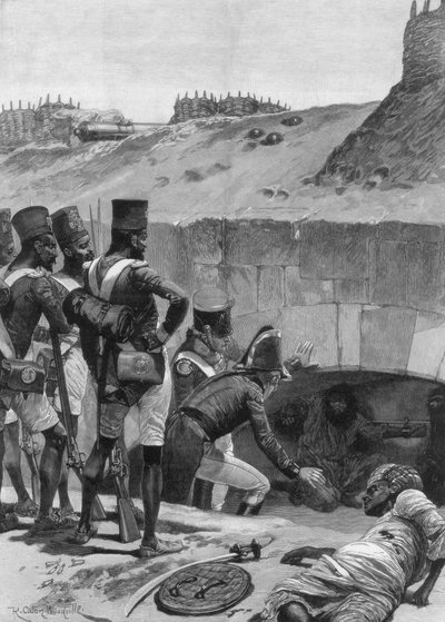 Découverte des prisonniers britanniques sous les casemates des fortifications - Richard Caton II Woodville