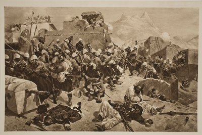 Candahar : Les 92e Highlanders et les 2e Gurkhas attaquent Gaudi Mullah Sahibdad, de 