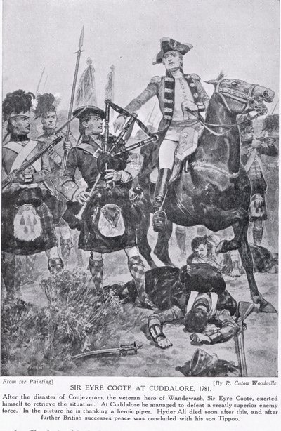 Sir Eyre Coote à Cuddalore, illustration de 