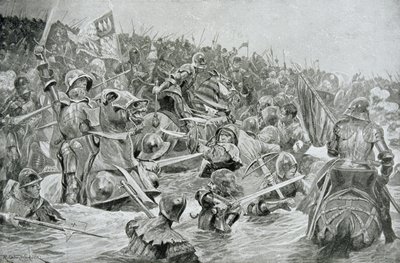 La bataille de Towton en 1461, illustration de 