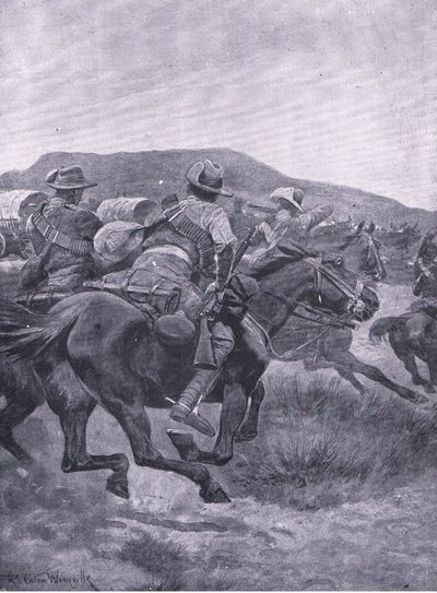 La cavalerie attaquant l
