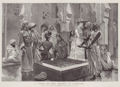 Une visite au harem au Maroc - Richard Caton Woodville junior