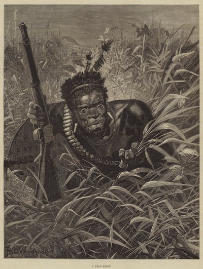 Un éclaireur zoulou - Richard Caton Woodville junior