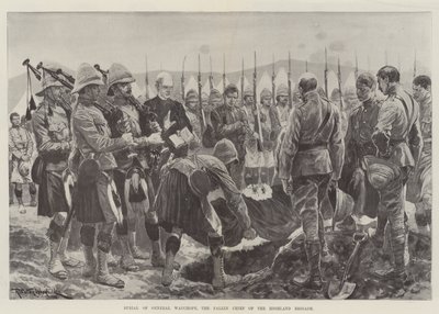 Enterrement du général Wauchope, le chef déchu de la brigade des Highlands - Richard Caton Woodville junior