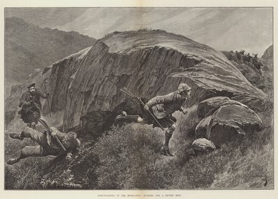 Chasse au cerf dans les Highlands, courant pour un deuxième tir - Richard Caton Woodville junior