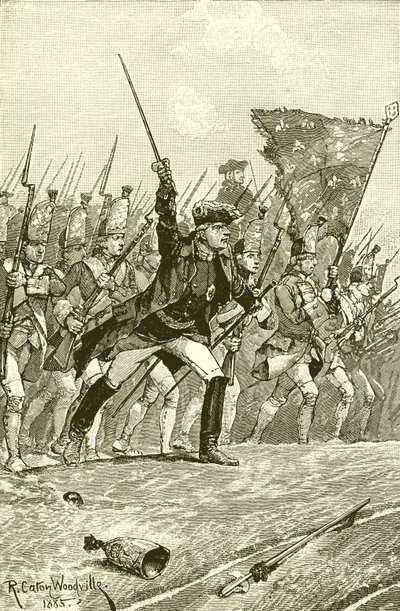 George II à Dettingen - Richard Caton Woodville junior