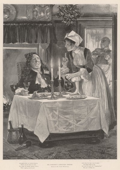Le dîner de Noël de Son Honneur - Richard Caton Woodville junior