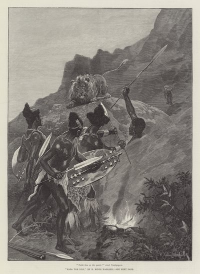 Nada la Lily, par H Rider Haggard - Richard Caton Woodville junior