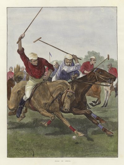 Polo en Inde - Richard Caton Woodville junior
