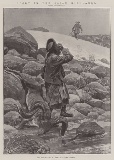 Sport dans les hautes terres asiatiques - Richard Caton Woodville junior