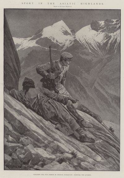 Sport dans les hautes terres asiatiques - Richard Caton Woodville junior