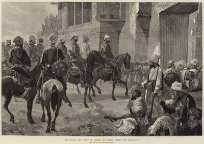 La guerre afghane, entrée du général Sir Samuel Browne à Jellalabad - Richard Caton Woodville junior