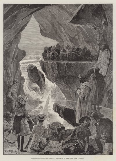 La mission britannique au Maroc, les grottes d