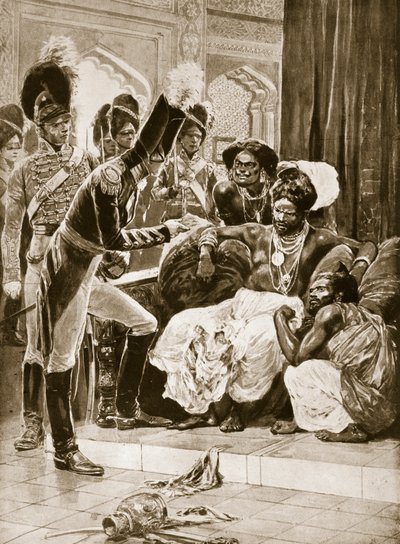 Les Britanniques à Ceylan, illustration de 