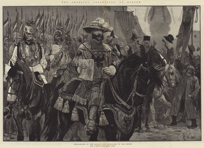 Le couronnement impérial à Moscou, proclamation par les hérauts et les secrétaires du Sénat - Richard Caton Woodville junior