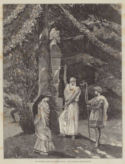 Les pièces pastorales à Coombe House, La Fidèle Bergère - Richard Caton Woodville junior