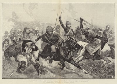 Le secours de Suakin, charge des 20e hussards sur la cavalerie ennemie lors de l
