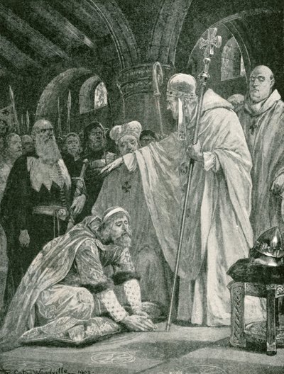 La prosternation de Harold, fils de Godwin - Richard Caton Woodville junior
