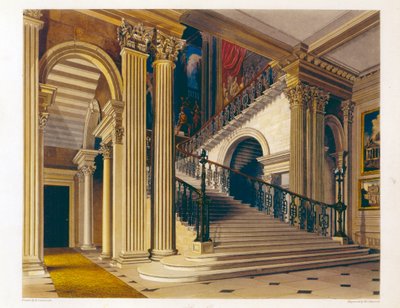 Escalier, Buckingham House, tiré de 