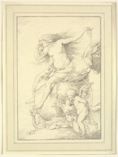 Allégorie de la Fortune sur un globe entouré de putti - Richard Cosway