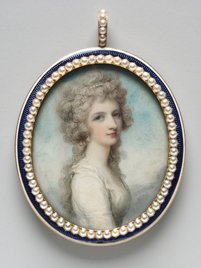 Portrait de Mary Frances Fanny Swinburne, vers 1786 - Richard Cosway