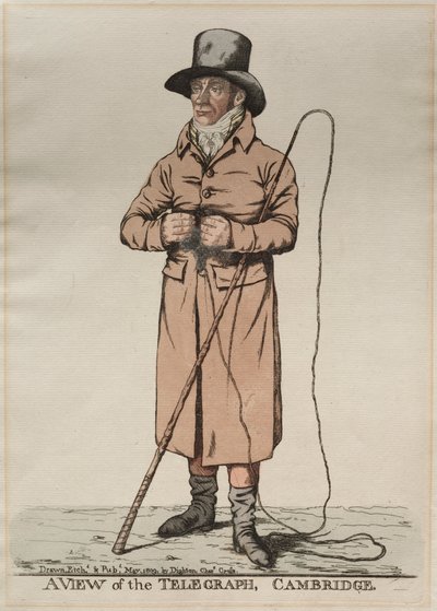Vue du télégraphe, Cambridge, 1809 - Richard Dighton