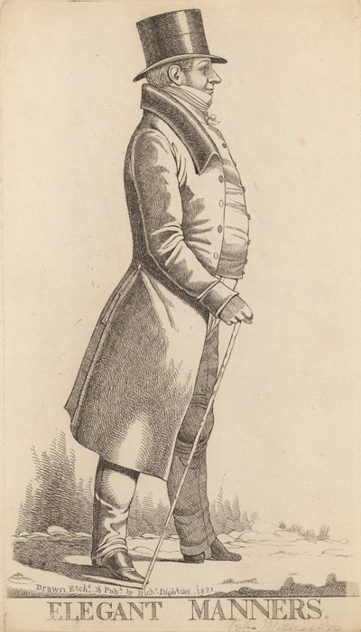 Charles Manners Sutton; 1er Vicomte Canterbury; Manners élégant - Richard Dighton