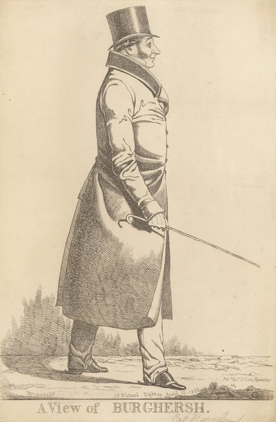 John Fane, 11e comte de Westmorland; Une vue de Burghersh - Richard Dighton