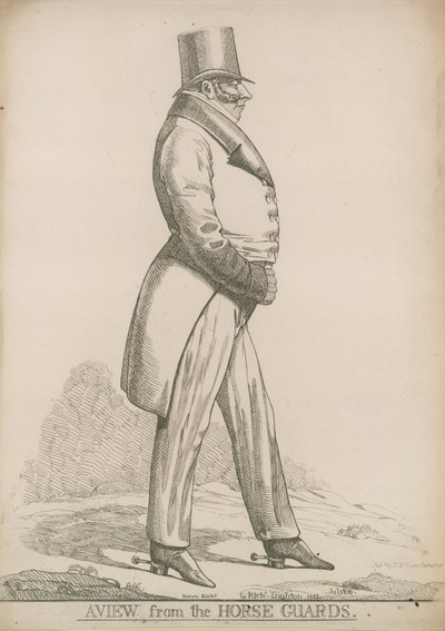 Sir Robert Bolton; Une vue des Horse Guards - Richard Dighton