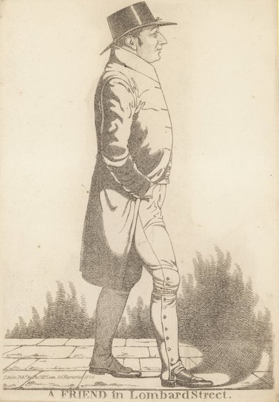 Thomas Richardson ; Un ami à Lombard Street - Richard Dighton
