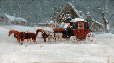 Coche dans la tempête d