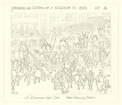 1849, Une journée de salon, rue St James - Richard Doyle