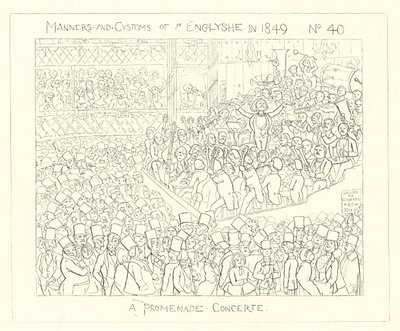 1849, Un concert promenade - Richard Doyle