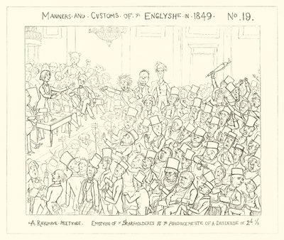 1849, Une réunion ferroviaire, Émotion des actionnaires à l