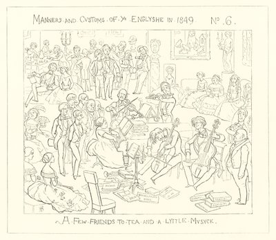 1849, Quelques amis pour le thé et un peu de musique - Richard Doyle