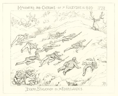 1849, Chasse au cerf dans les Highlands - Richard Doyle