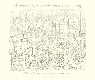 1849, Regent Street à quatre heures de l