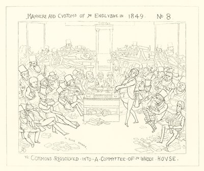 1849, Le Parlement réuni en Comité de la Chambre entière - Richard Doyle