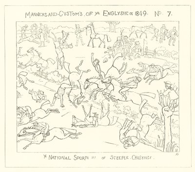 1849, Le sport national de la chasse à courre - Richard Doyle