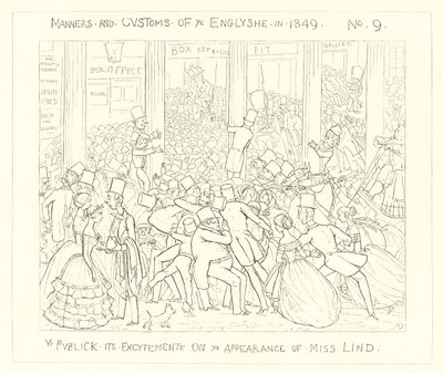 1849, Le public dans son excitation à l