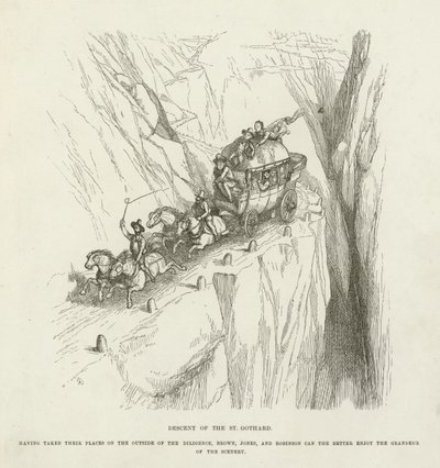 Descente du Saint-Gothard - Richard Doyle