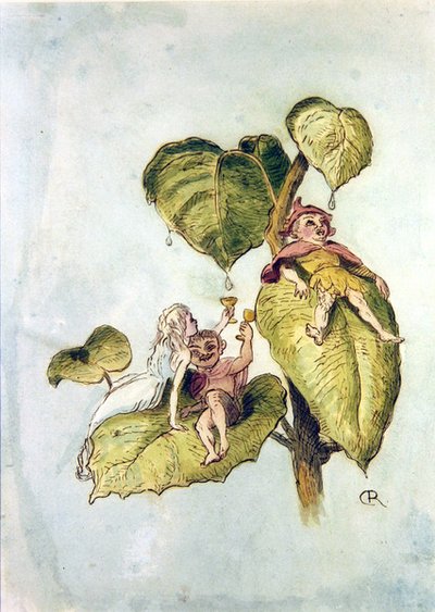 Festin et amusement parmi les fuchsias II - Richard Doyle