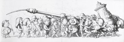 Visiteurs allemands à la Grande Exposition, 1851 - Richard Doyle