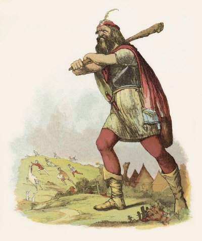 Illustration pour Jack le tueur de géants (lithographie en couleur) - Richard Doyle