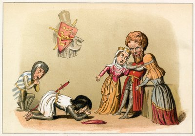 Le roi Jean se soumet à son frère le roi Richard - Richard Doyle