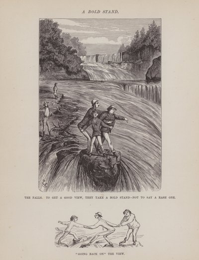 Page du Tour américain de Messieurs Brown, Jones et Robinson (gravure) - Richard Doyle