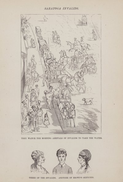 Page du Tour américain de Messieurs Brown, Jones et Robinson (gravure) - Richard Doyle