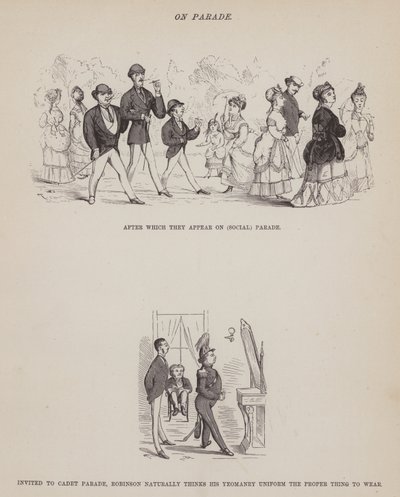 Page du Tour américain de Messieurs Brown, Jones et Robinson (gravure) - Richard Doyle