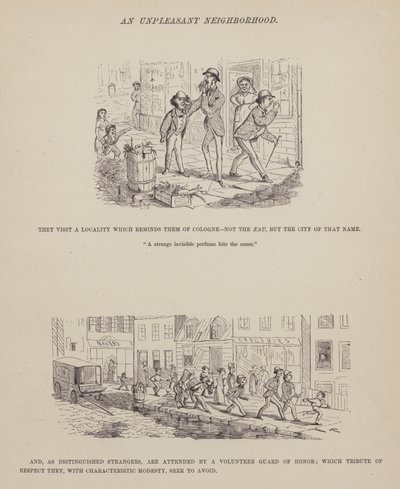Page du Tour américain de Messieurs Brown, Jones et Robinson (gravure) - Richard Doyle