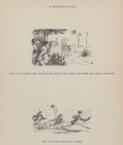 Page du Tour américain de Messieurs Brown, Jones et Robinson - Richard Doyle